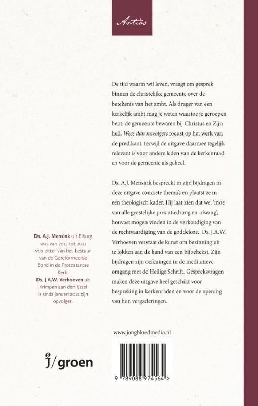 Wees dan navolgersbackcover