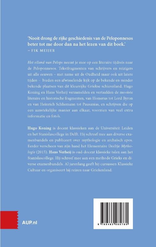 Het eiland van Pelopsbackcover