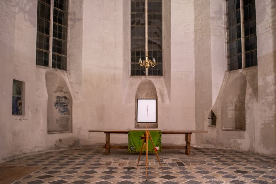 Kunstwerk ‘De rode draad’ van Timon J. Beeftink