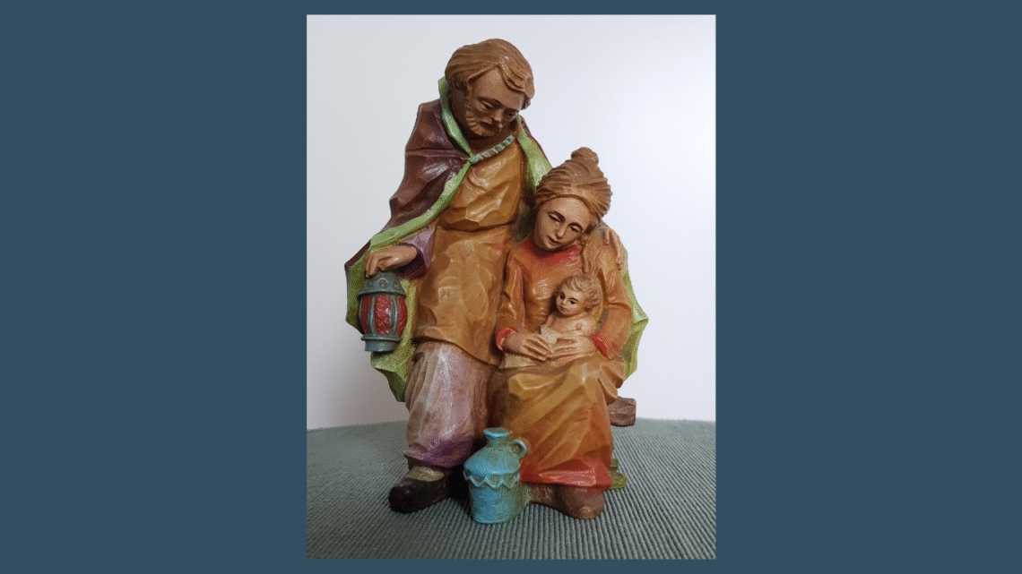 Beeldje van Jozef, Maria en Jezus