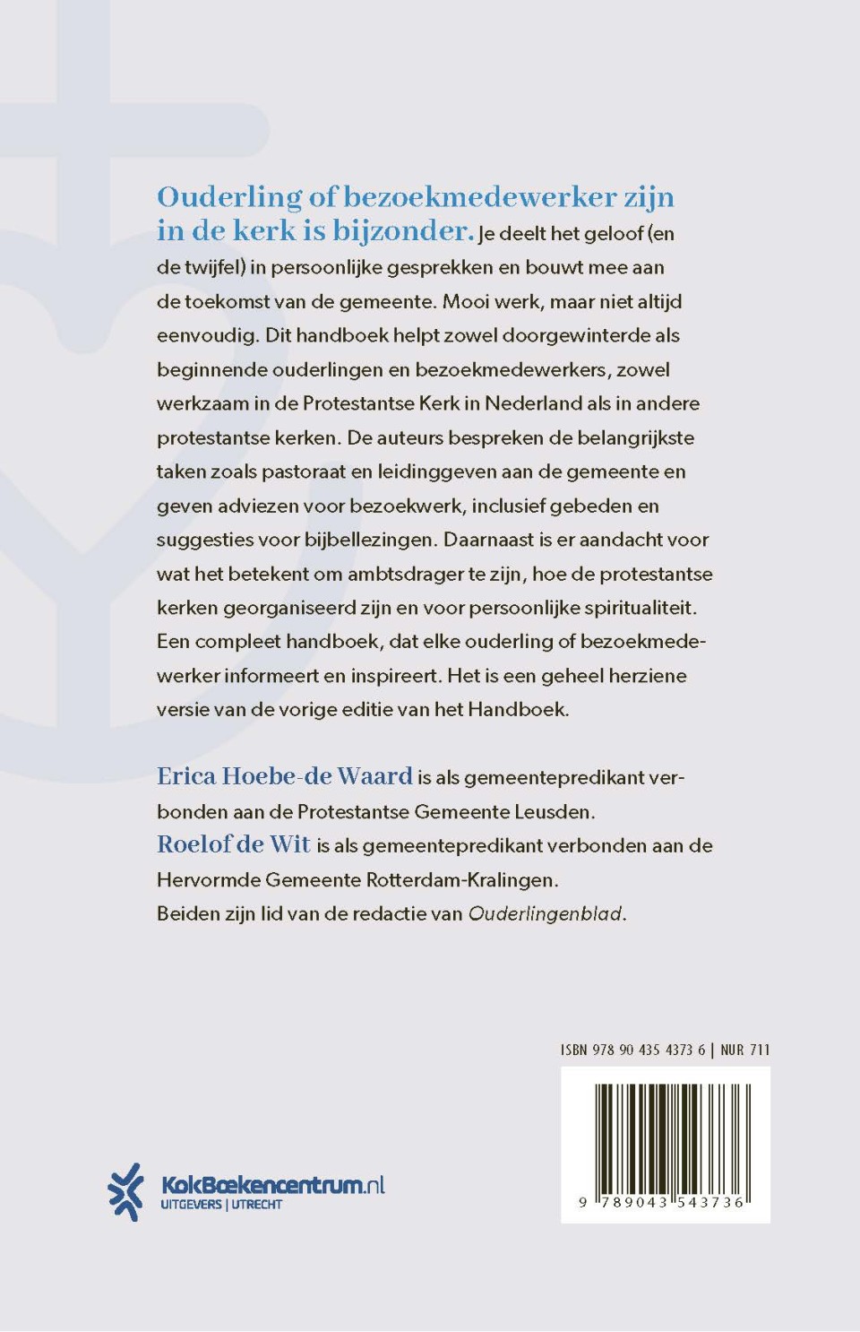 Handboek voor de ouderling en bezoekmedewerkerbackcover