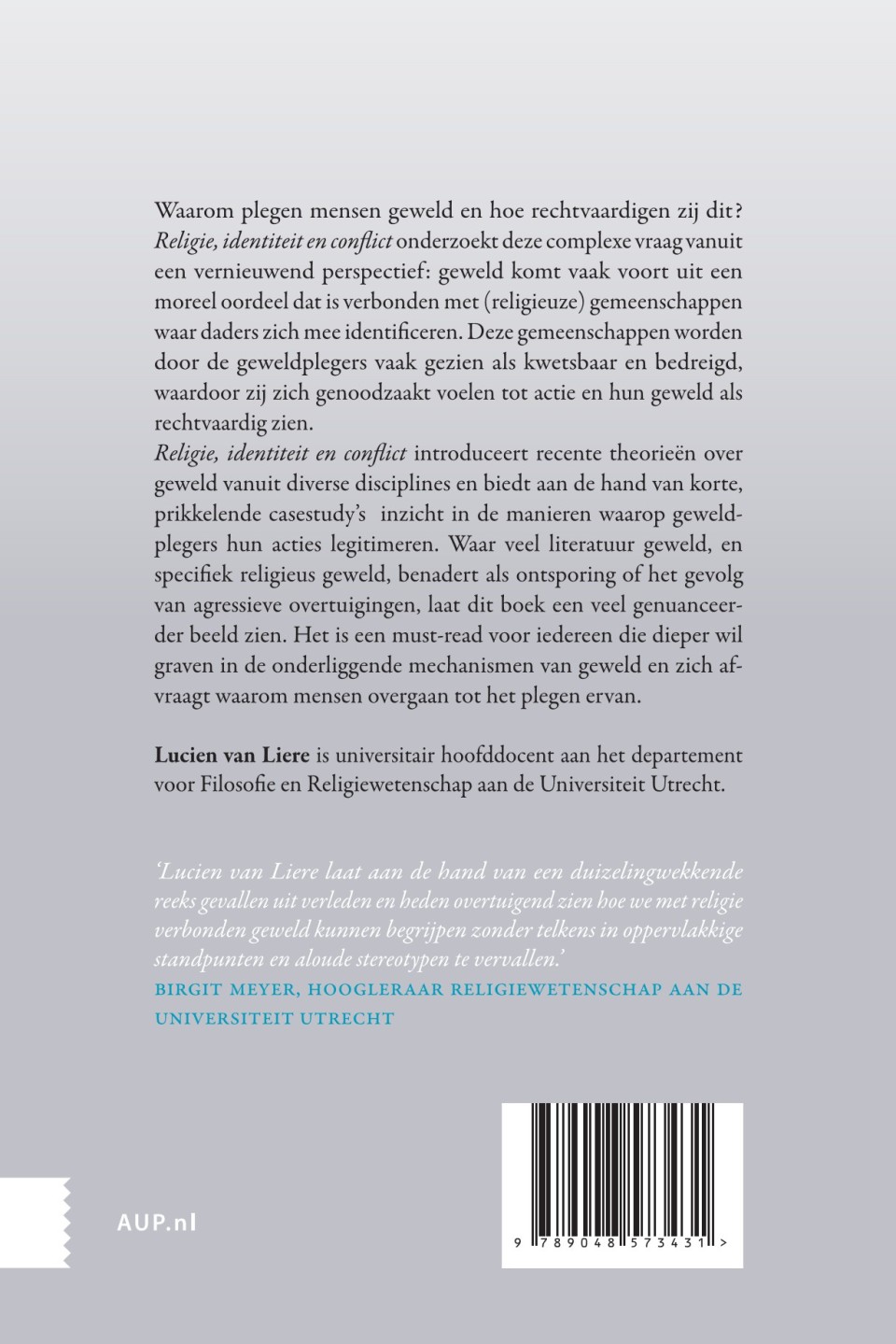 Religie, identiteit en conflictbackcover