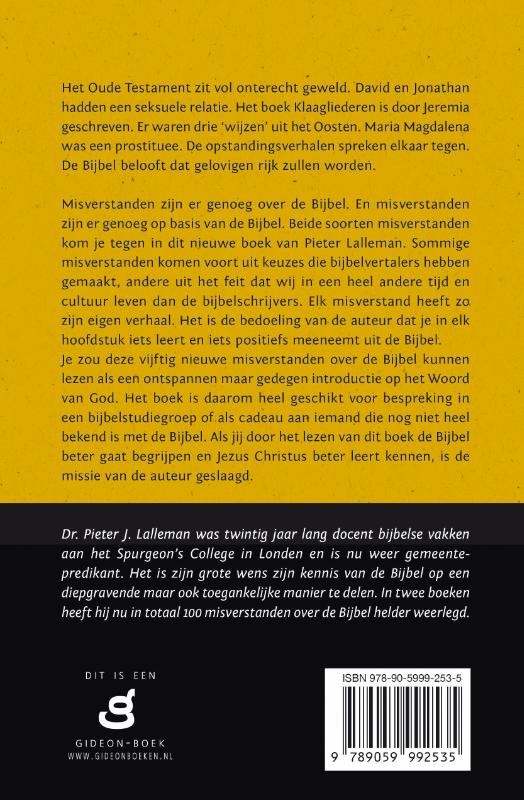 Vijftig nieuwe misverstanden over de Bijbelbackcover
