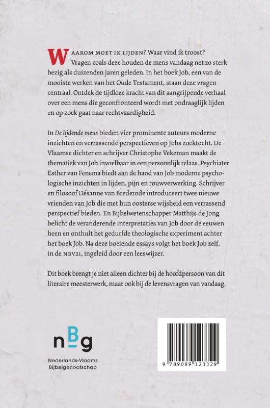 De lijdende mensbackcover