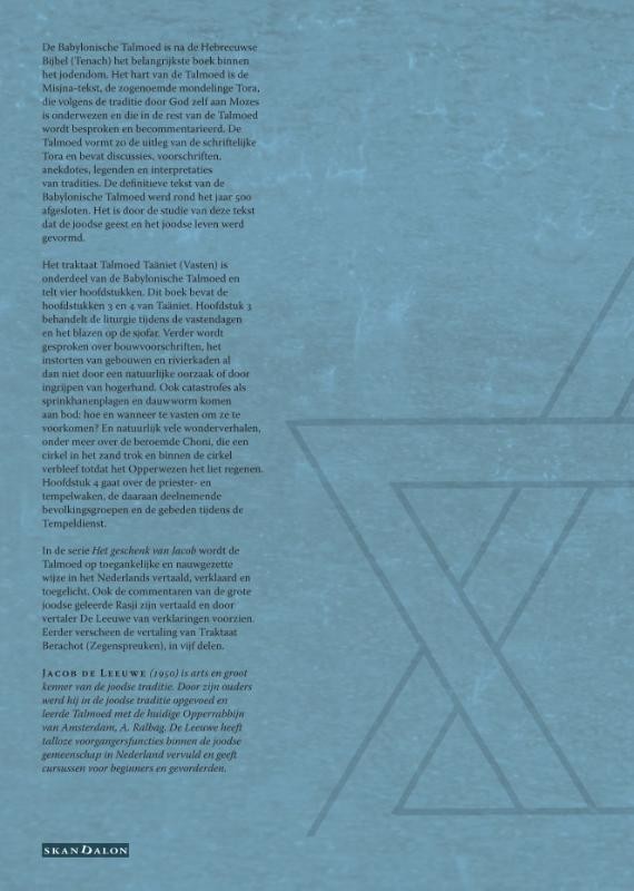 Babylonische Talmoed – Traktaat Taäniet (Vasten)backcover
