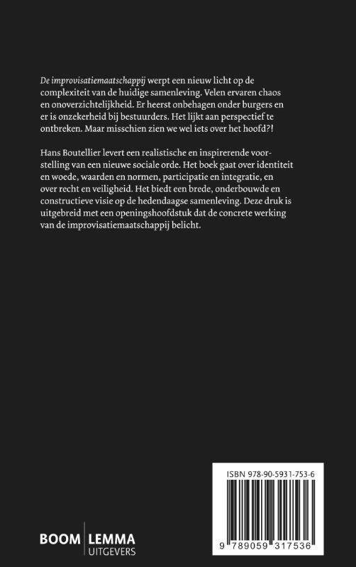 De improvisatiemaatschappijbackcover
