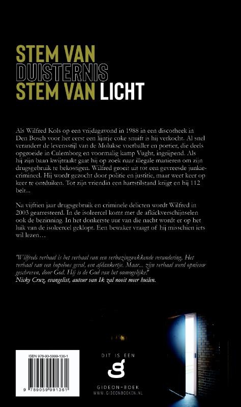 Stem van duisternis, stem van lichtbackcover