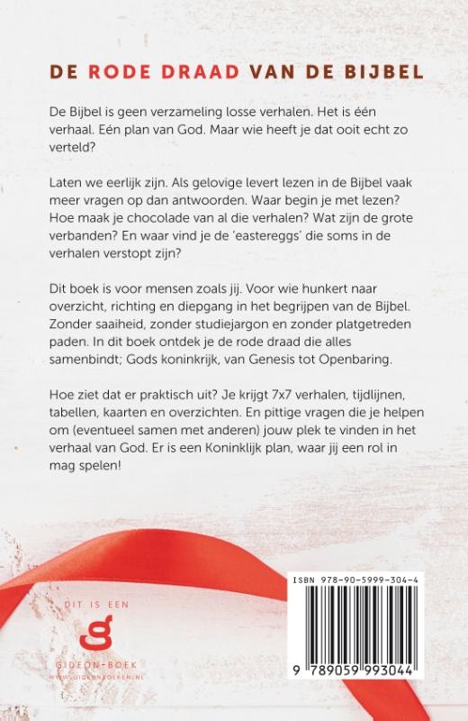 De rode draad van de Bijbelbackcover
