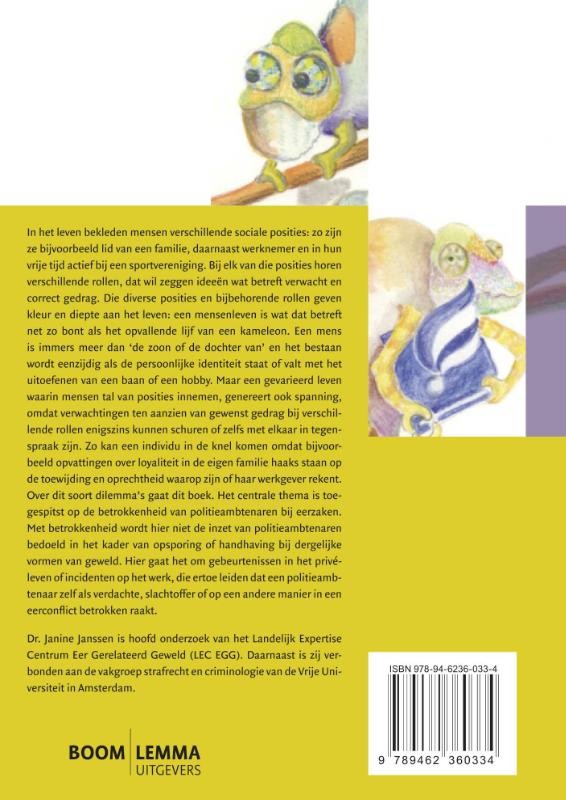 De kleuren van de kameleonbackcover