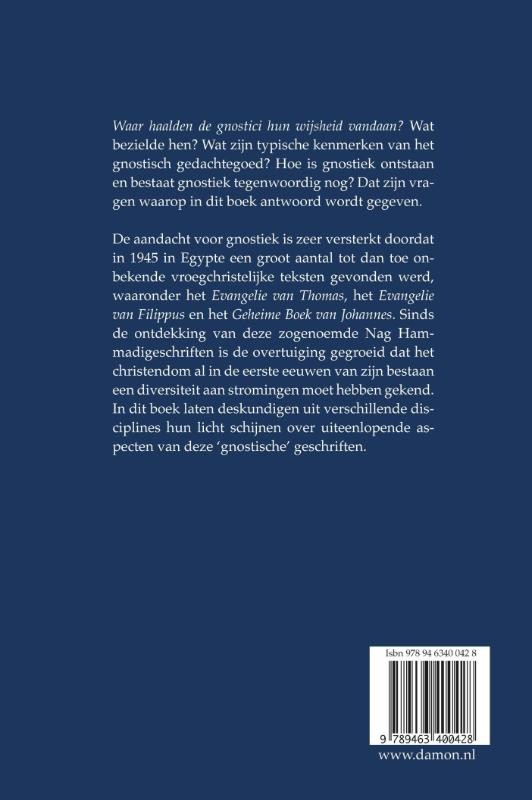 Waar haalden de gnostici hun wijsheid vandaan?backcover