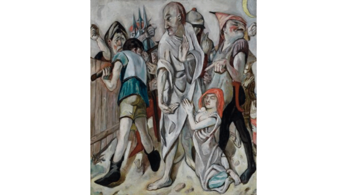 Christus en de zondares, Max Beckmann 1917, Saint Louis, City Art Museum