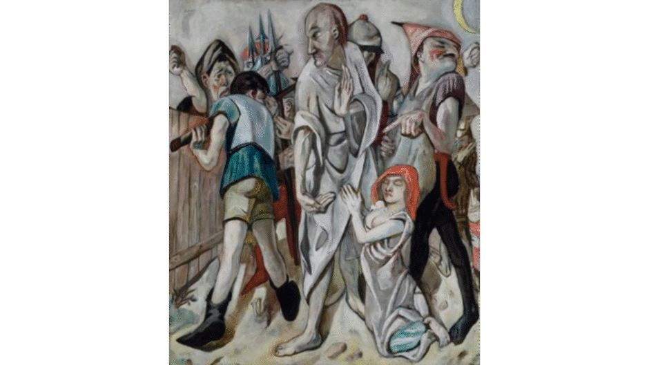 Christus en de zondares, Max Beckmann 1917, Saint Louis, City Art Museum