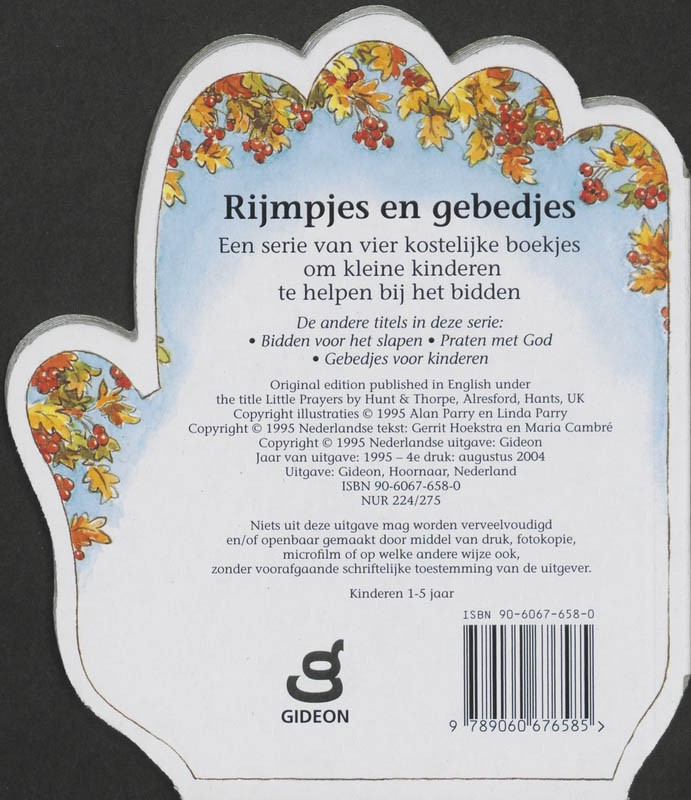 Bidden voor het etenbackcover