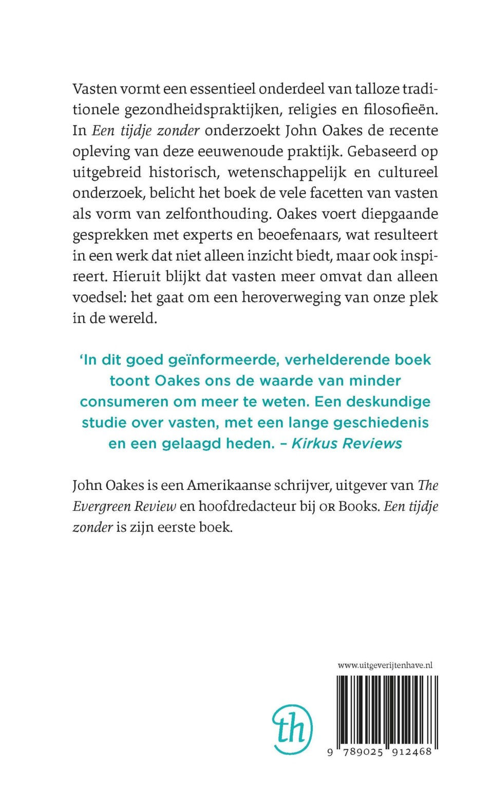 Een tijdje zonderbackcover