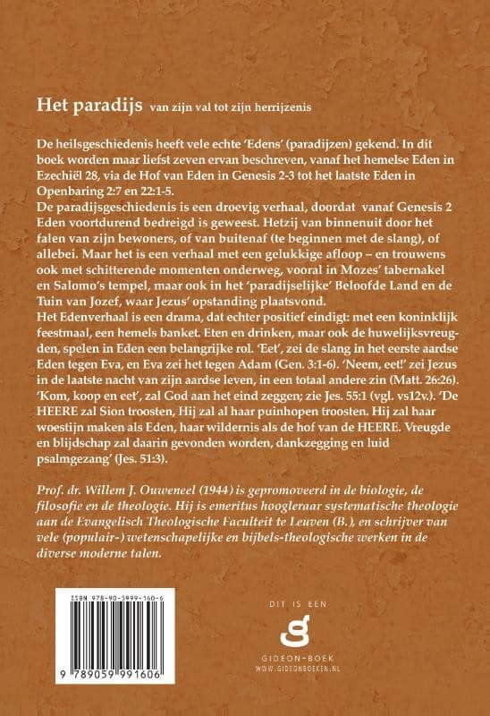 Paradijs, Hetbackcover