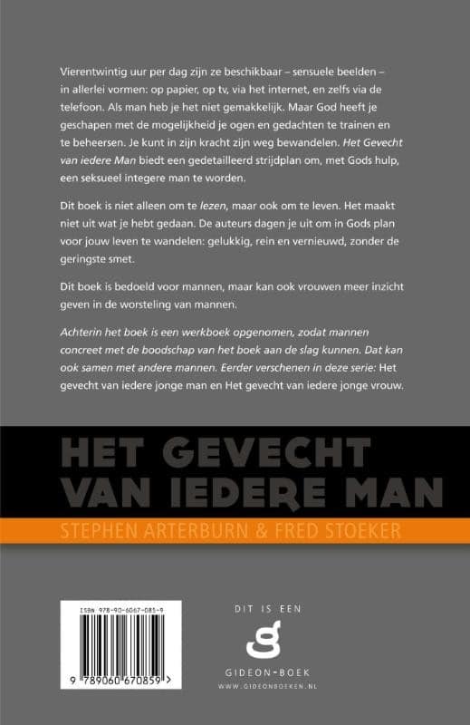 het gevecht van iedere manbackcover