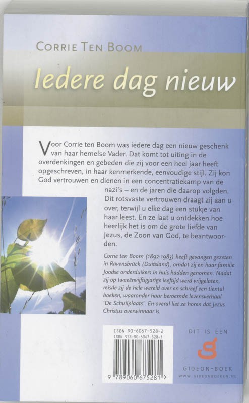 Iedere dag nieuwbackcover
