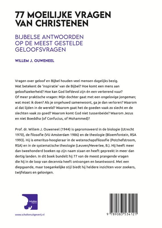 77 Moeilijke vragen van christenenbackcover