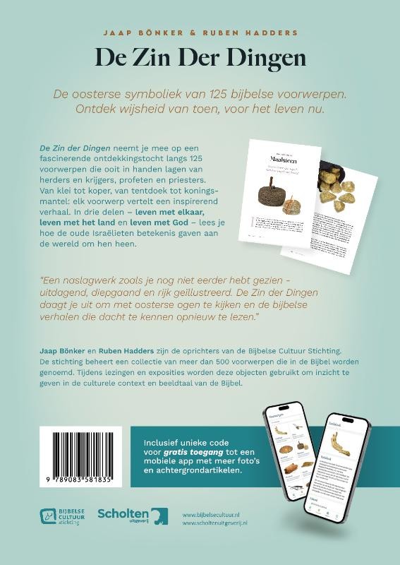 De zin der dingenbackcover