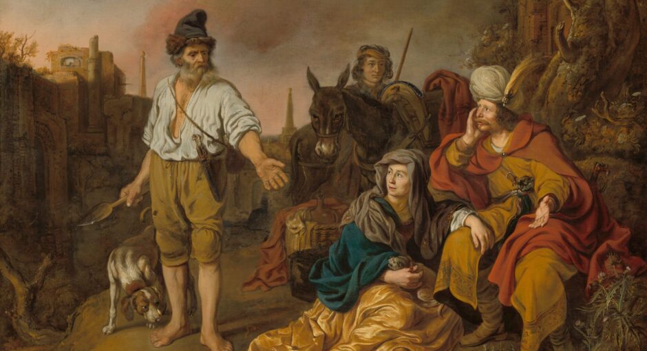 Schilderij De Leviet in Gibea van Gerbrand van den Eeckhout