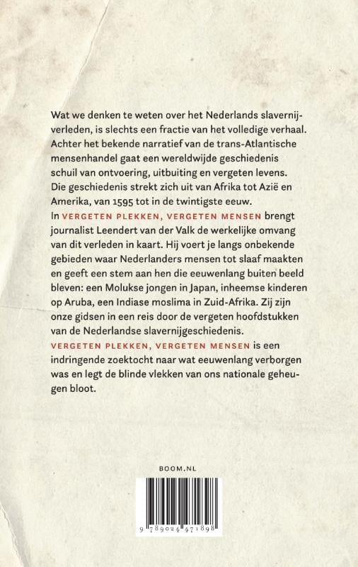 Vergeten plekken, vergeten mensenbackcover