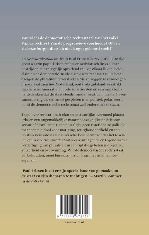 De neutrale staatbackcover