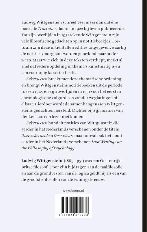 Zeker wetenbackcover