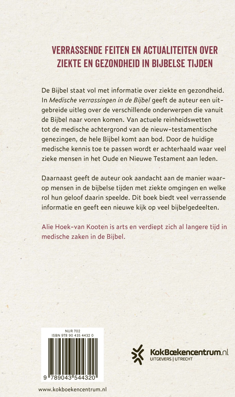 Medische verrassingen in de Bijbelbackcover