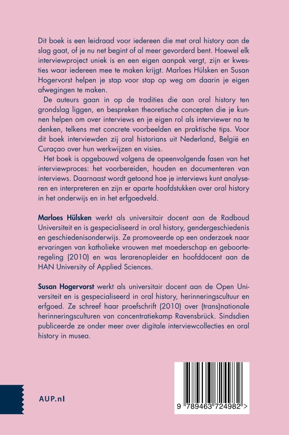 Oral historybackcover