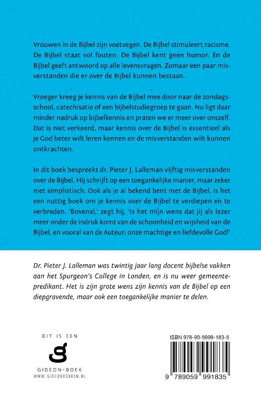 Vijftig misverstanden over de Bijbelbackcover