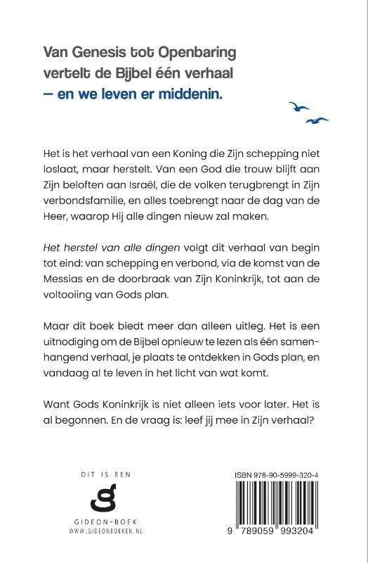 Het herstel van alle dingenbackcover