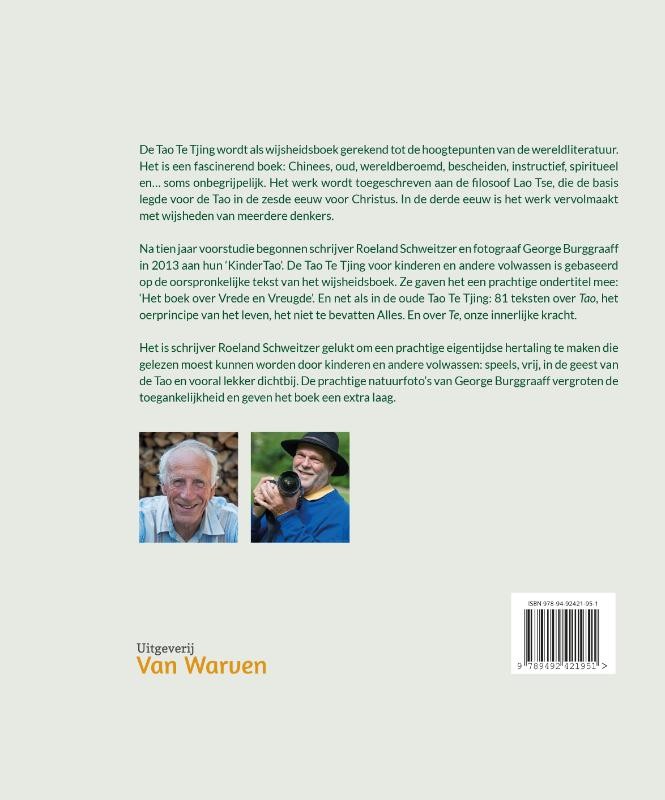 Tao Te Tjing, het boek over vrede en vreugdebackcover