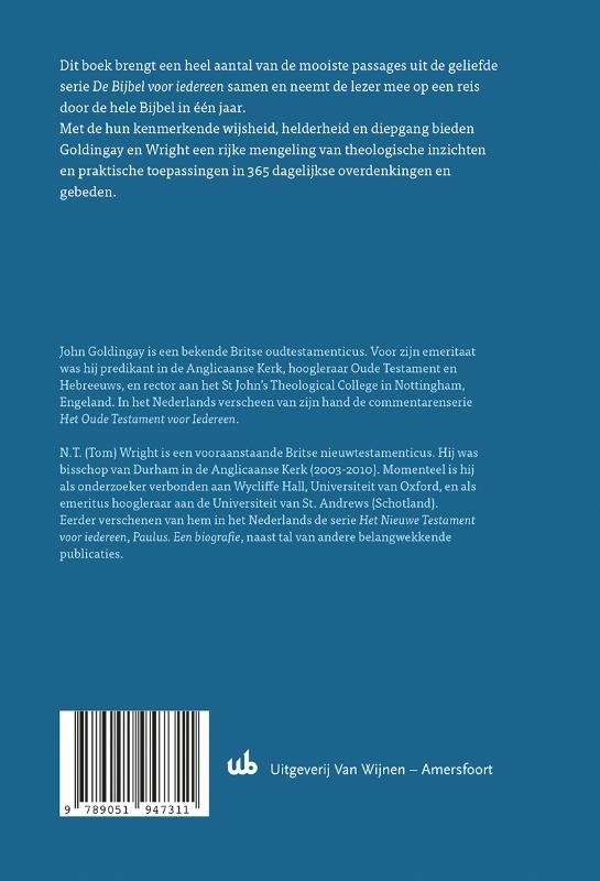 Dagelijkse overdenkingenbackcover