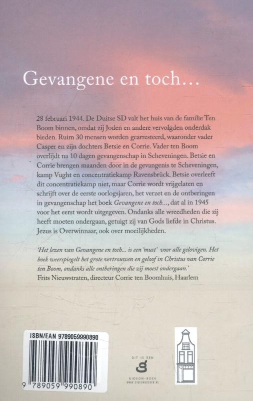 Gevangene en toch …backcover
