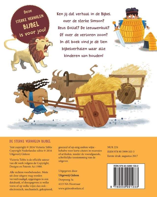 De sterke verhalen Bijbelbackcover