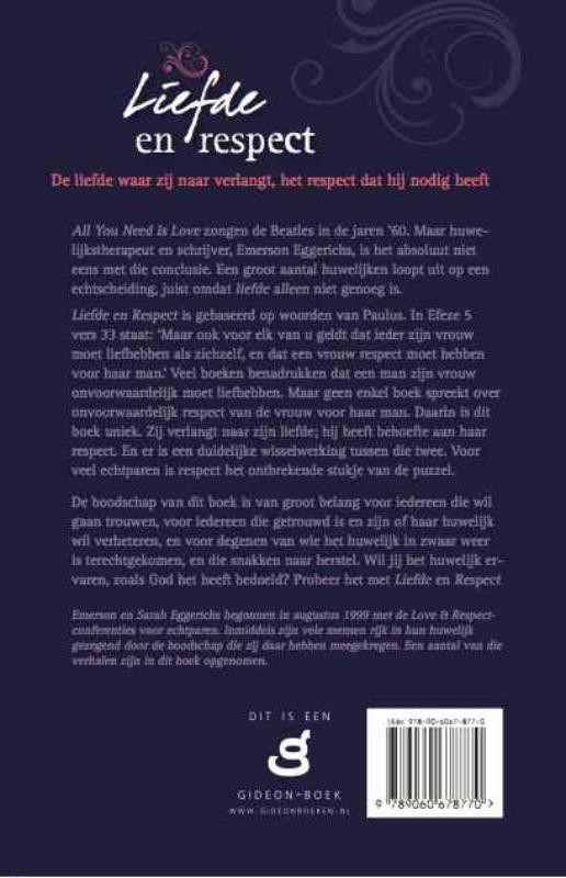 Liefde en respectbackcover