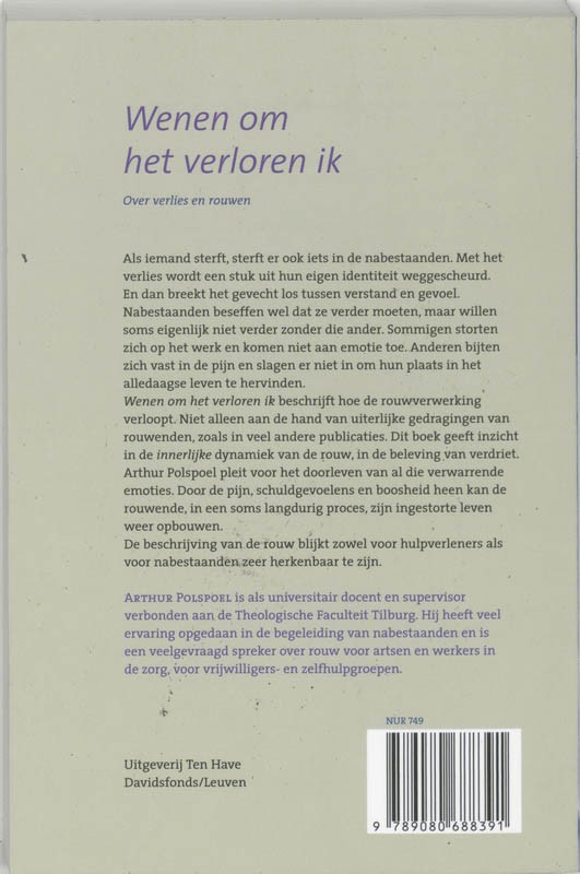 Wenen om het verloren ikbackcover