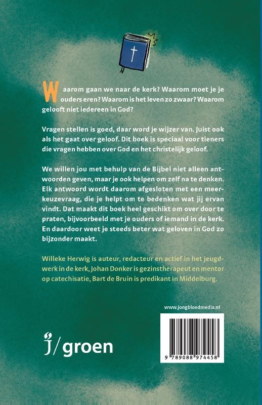 Waarom zou je in God geloven….?backcover