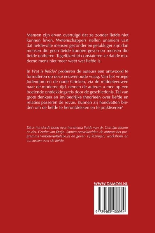 Wat is liefde?backcover