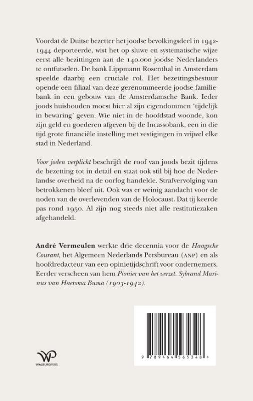 Voor joden verplichtbackcover