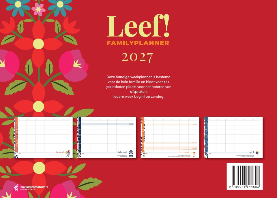 Leef! Agenda 2027 plannerbackcover