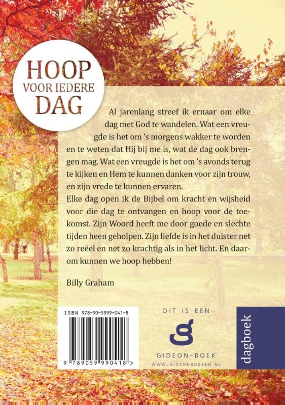 Hoop voor iedere dagbackcover