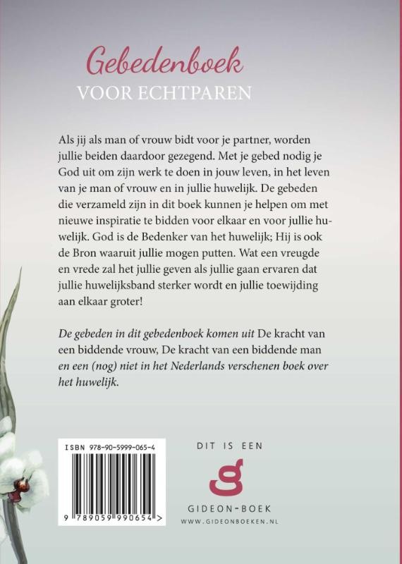 Gebedenboek voor echtparenbackcover