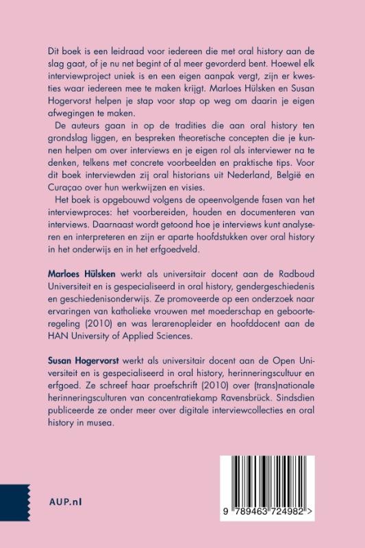 Oral historybackcover