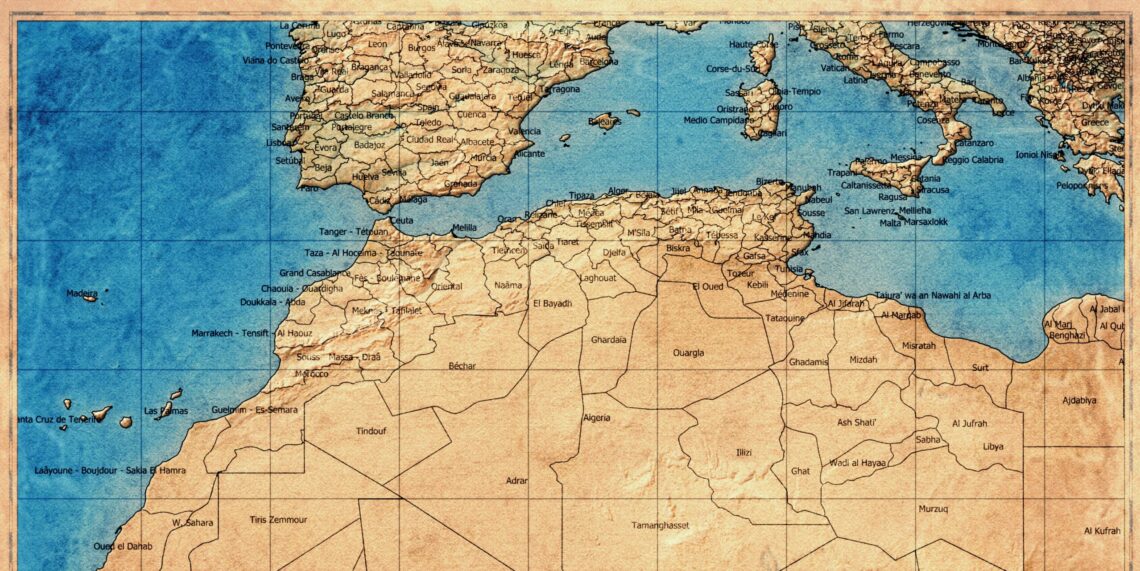 Kaart Noord-Afrika