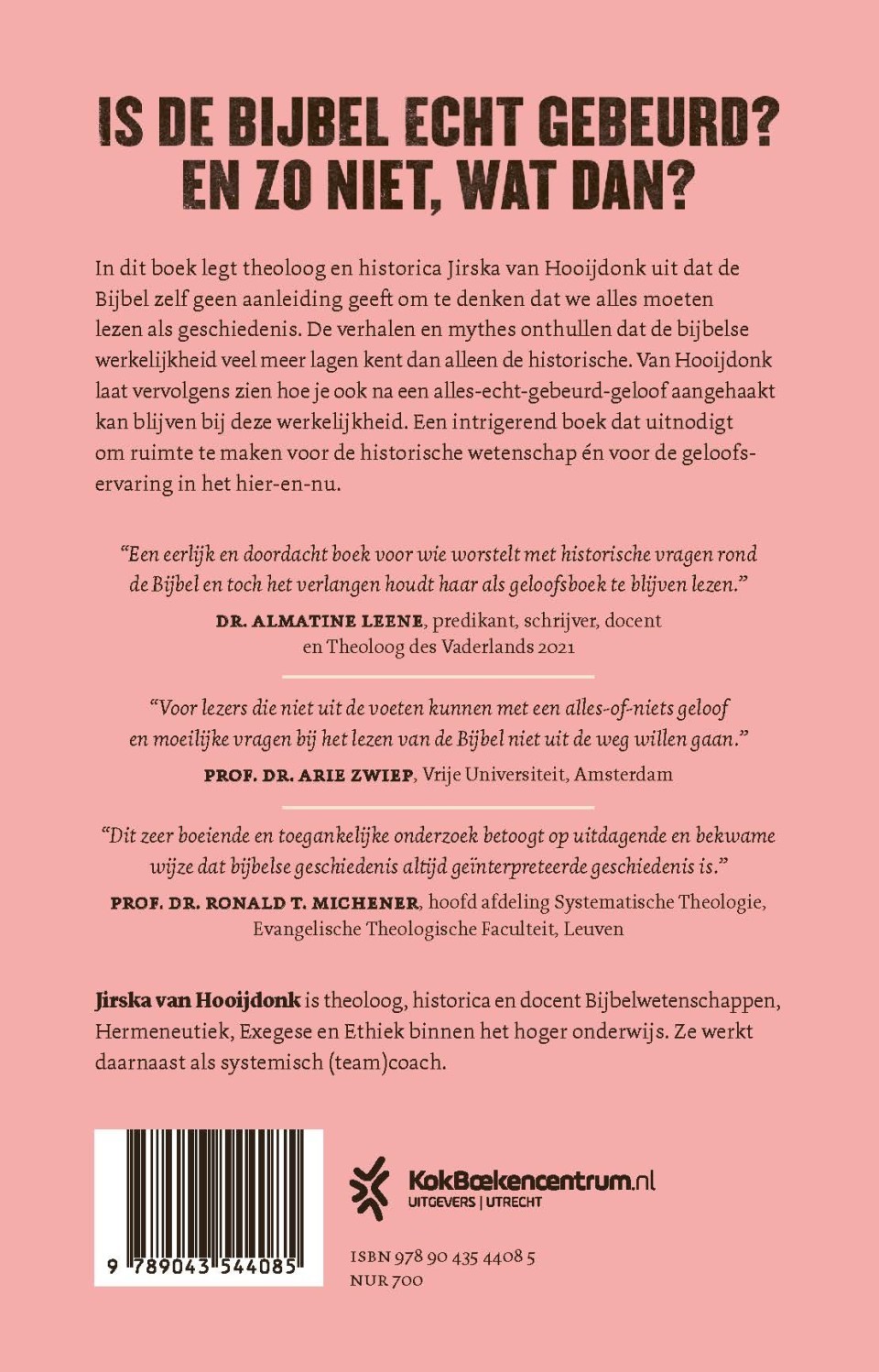 Is de Bijbel echt gebeurd?backcover