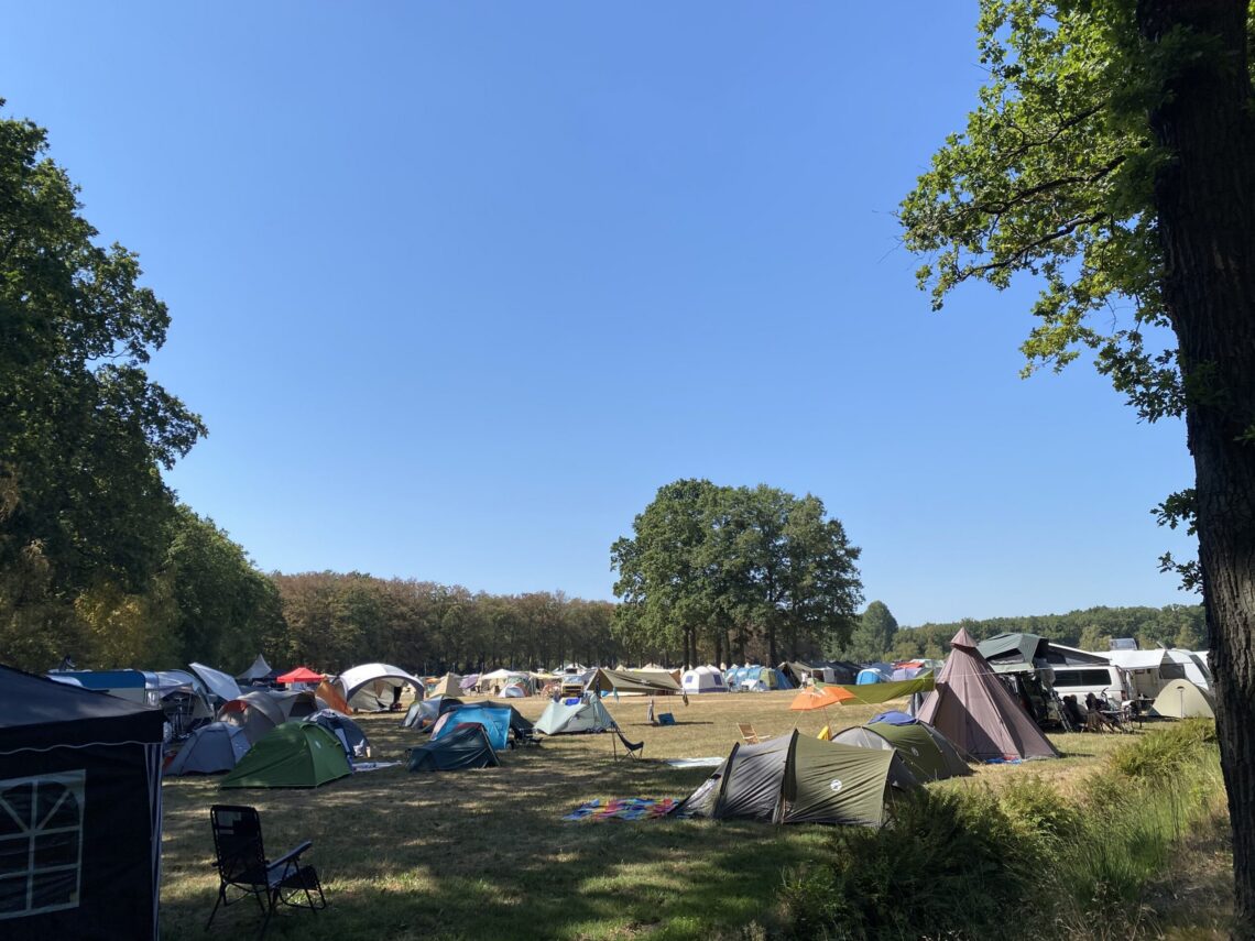 Het kampeerterrein van Graceland Festival 2026 in Liempde.