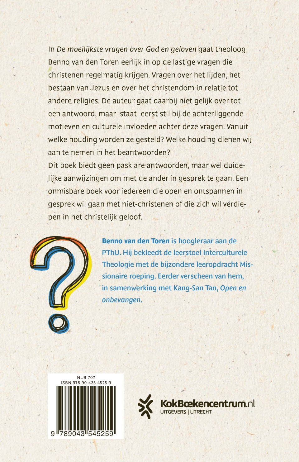 De moeilijkste vragen over God en gelovenbackcover