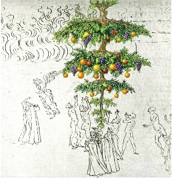 Marianne Vonkeman bewerkte tekening van Botticelli.