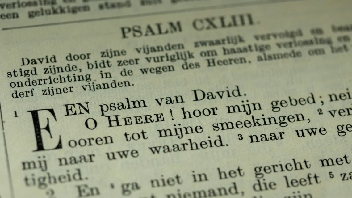 Bijbeltekst uit Psalmen
